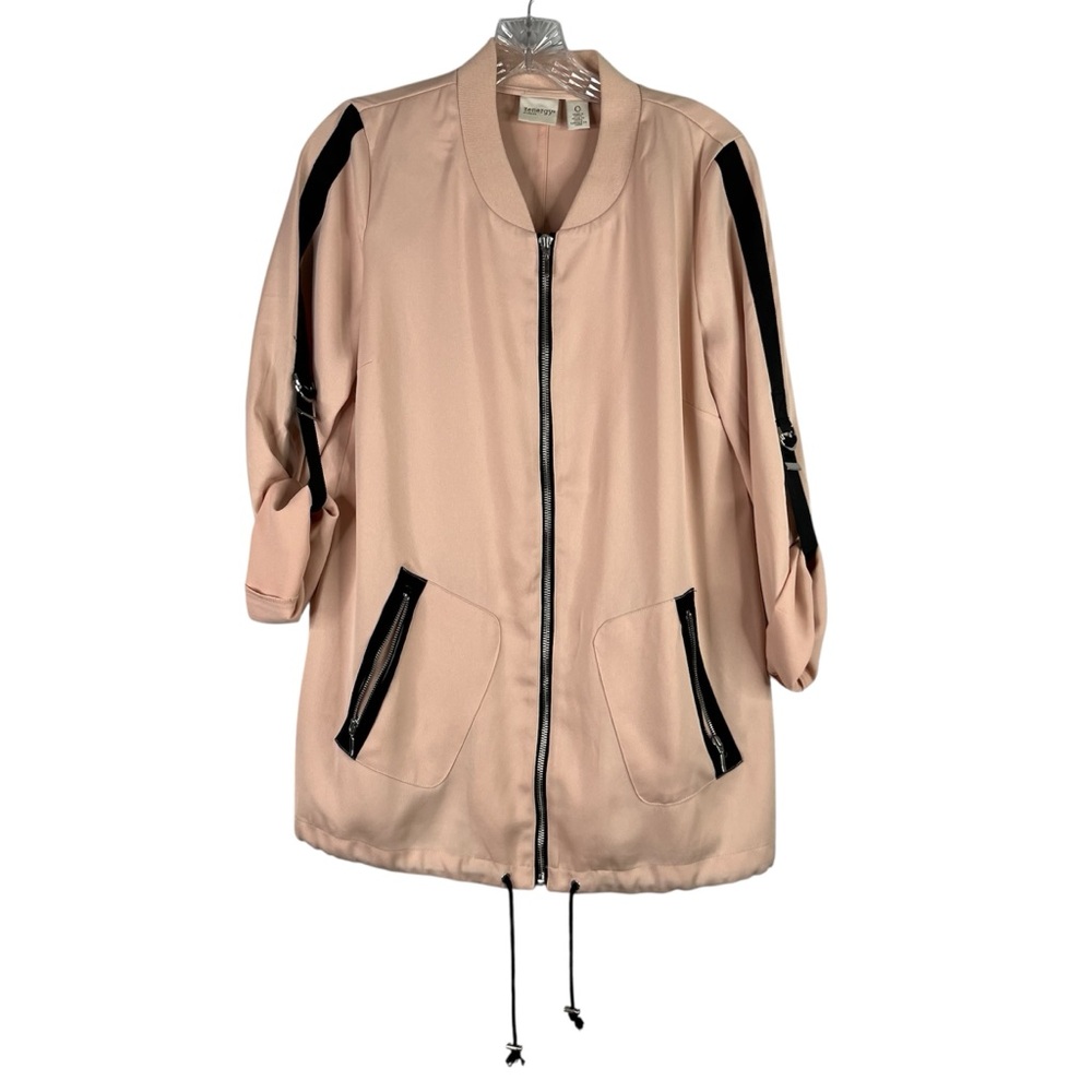 Zenergy Chicos Bomber Jacket Women’s 0/S Paris Pink Oversized Zip Up Pockets